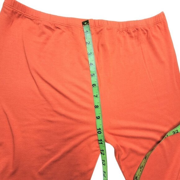 Orange Stretch Pants Full Length Stretch Leggings-  One Size Fits Most - Picture 5 of 8